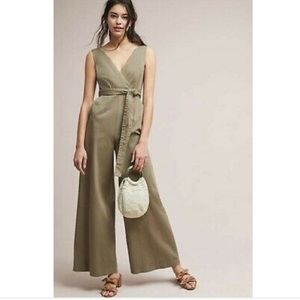 CHINO by Anthropologie olive green jumpsuit, Sz 4
